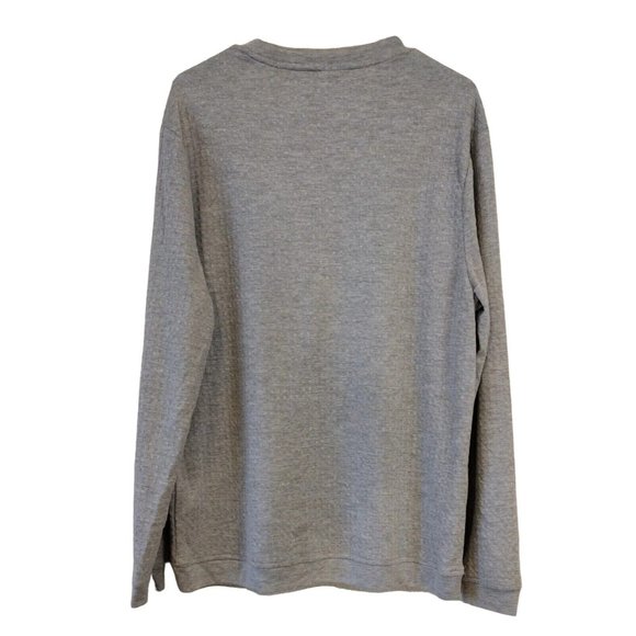 Tasso Elba Mens Large Gray Waffle Texture Shirt - Picture 2 of 6